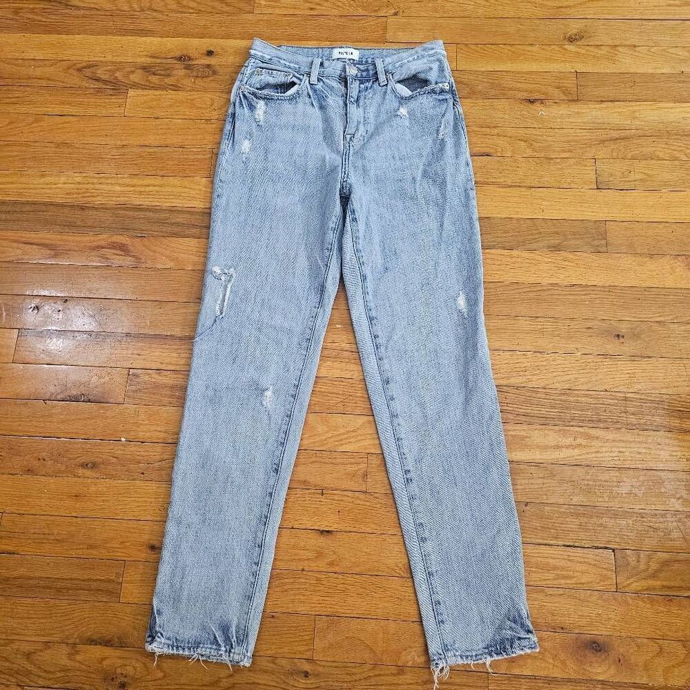 Pistola Jeans Womens Size 25 Slim Fit High Rise Distressed